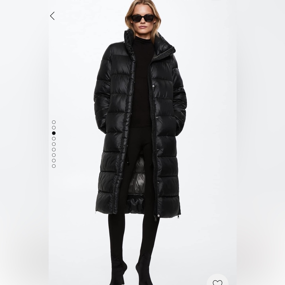 Mango long puffer coat